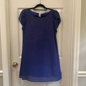FRANCESCAS BLUE SHIMMERY COCKTAIL DRESS